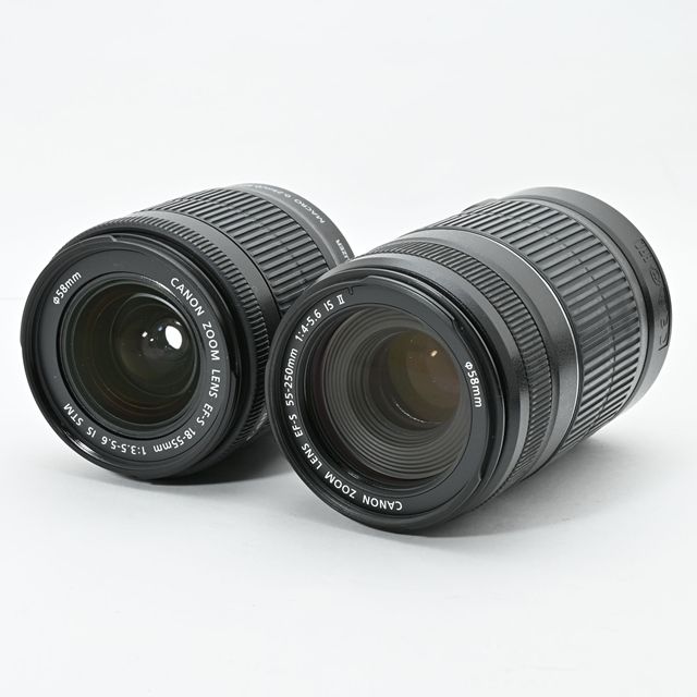 良品＞ Canon EOS Kiss X7 ダブルズームキット｜EF-S18-55mm＋EF-S55