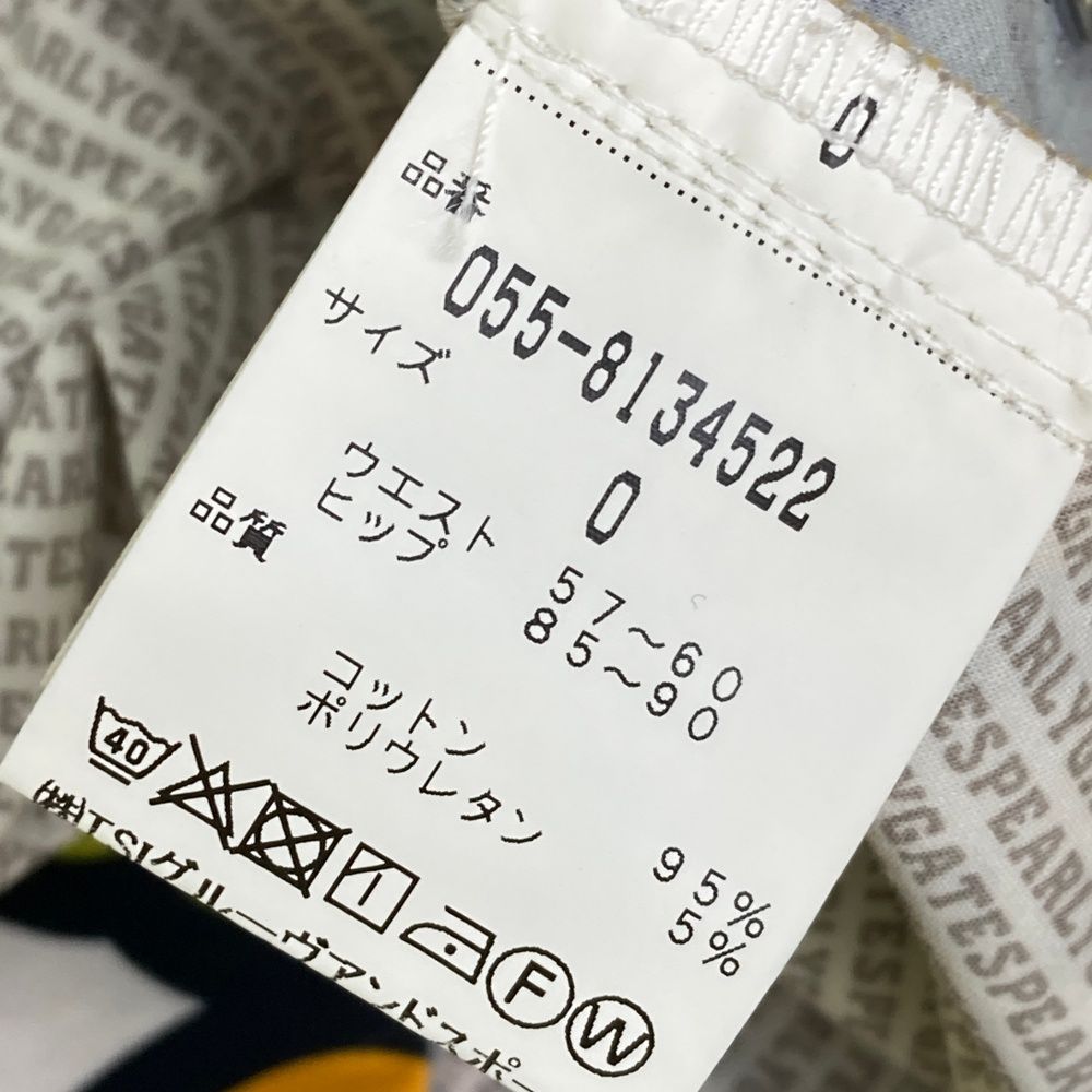 サイズ：0 PEARLY GATES パーリーゲイツ ストレッチ スカート パプリカ