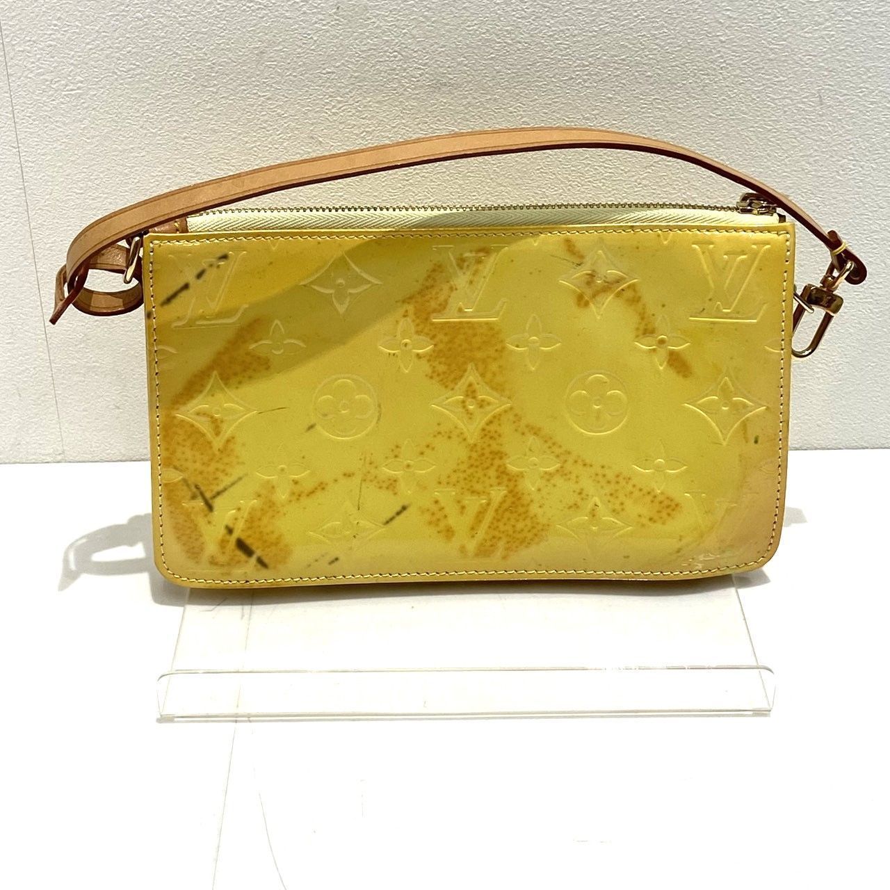 LOUIS VUITTON レキシントン ミニハンドバッグ フラワー ヴェルニ