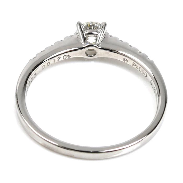 MIKIMOTO ミキモト Pt950プラチナ ダイヤ リング・指輪 ダイヤモンド