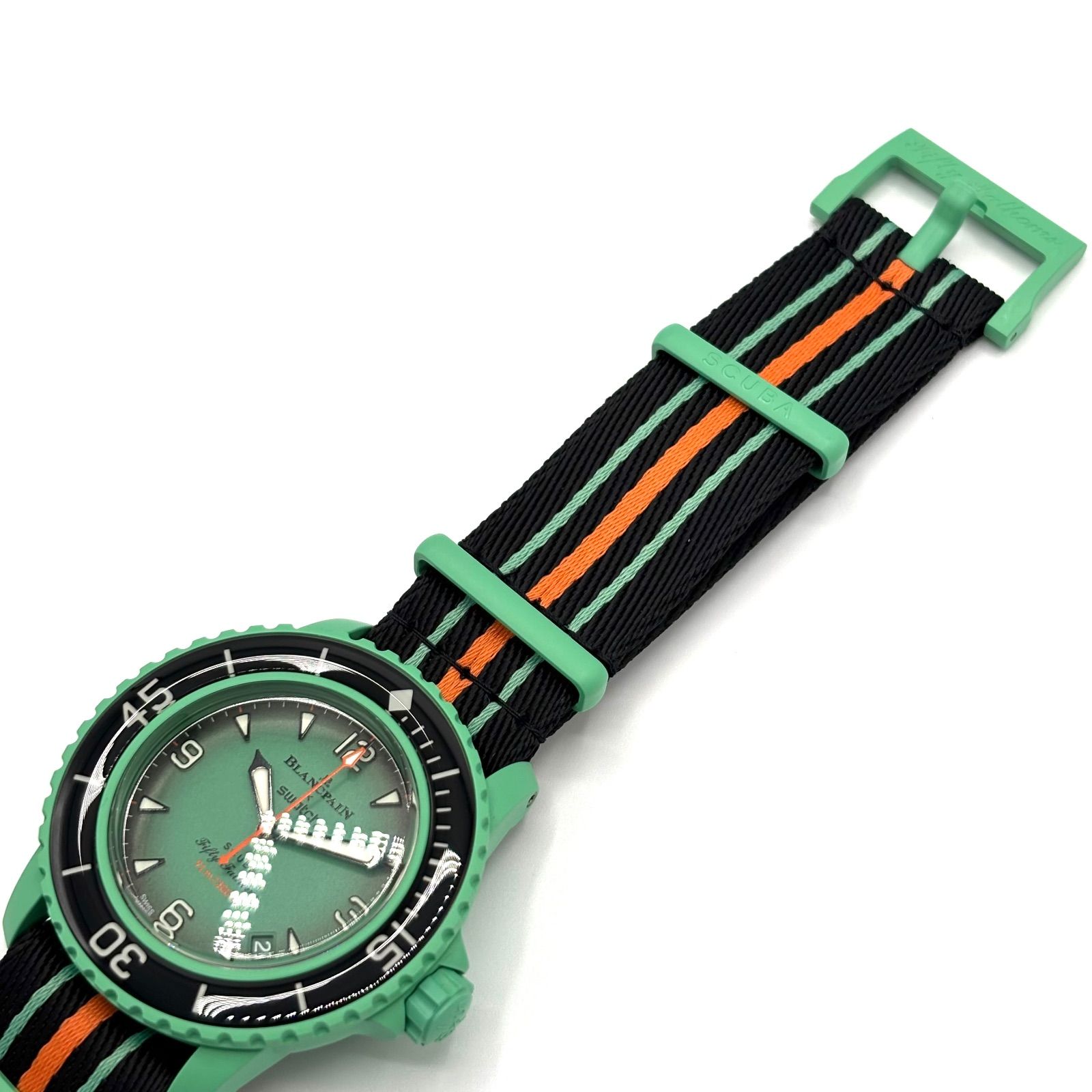 スウォッチ　ブランパン インディアンオーシャン　美品 未使用品】Blancpain X Swatch ブランパン X スウォッチ バイオ