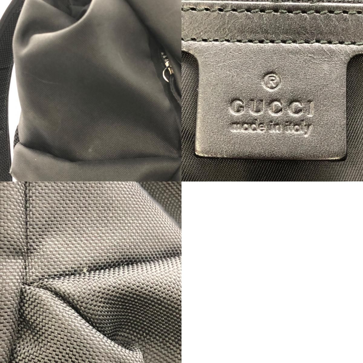 グッチ GUCCI シェリーライン バックパック 429037 ブラック ナイロン 