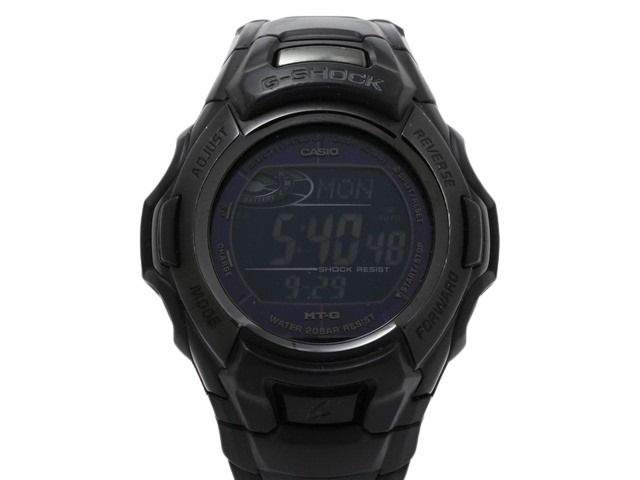 카시오 카시오 메탈 트위스티드 G-Shock MTG M900BD 1JF 블랙 SS 남성용 솔라 라디오 웨이브 디지털 시계