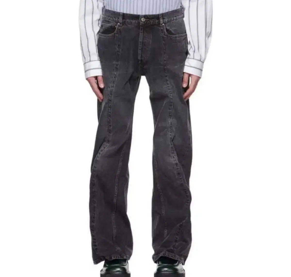 y/project デニム Y． PROJECT(ワイプロジェクト) デニムパンツ インディゴ サイズ M