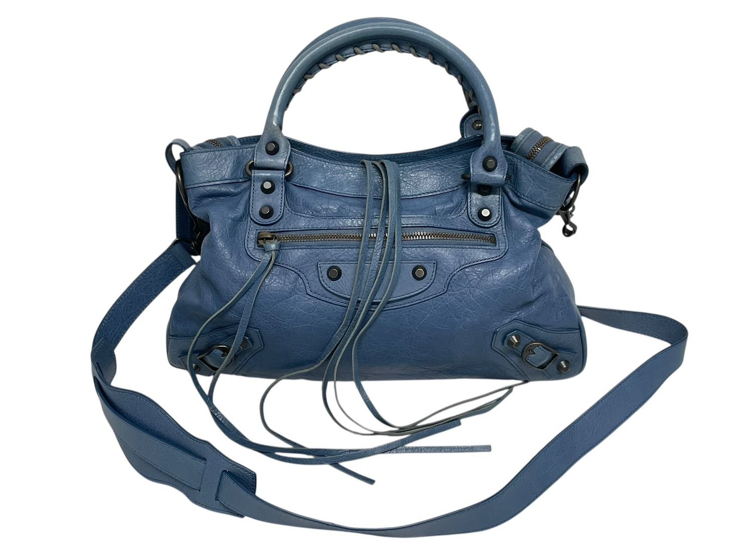 BALENCIAGA バレンシアガ ザ タウン 2way ハンドバッグ 527147 ブルー