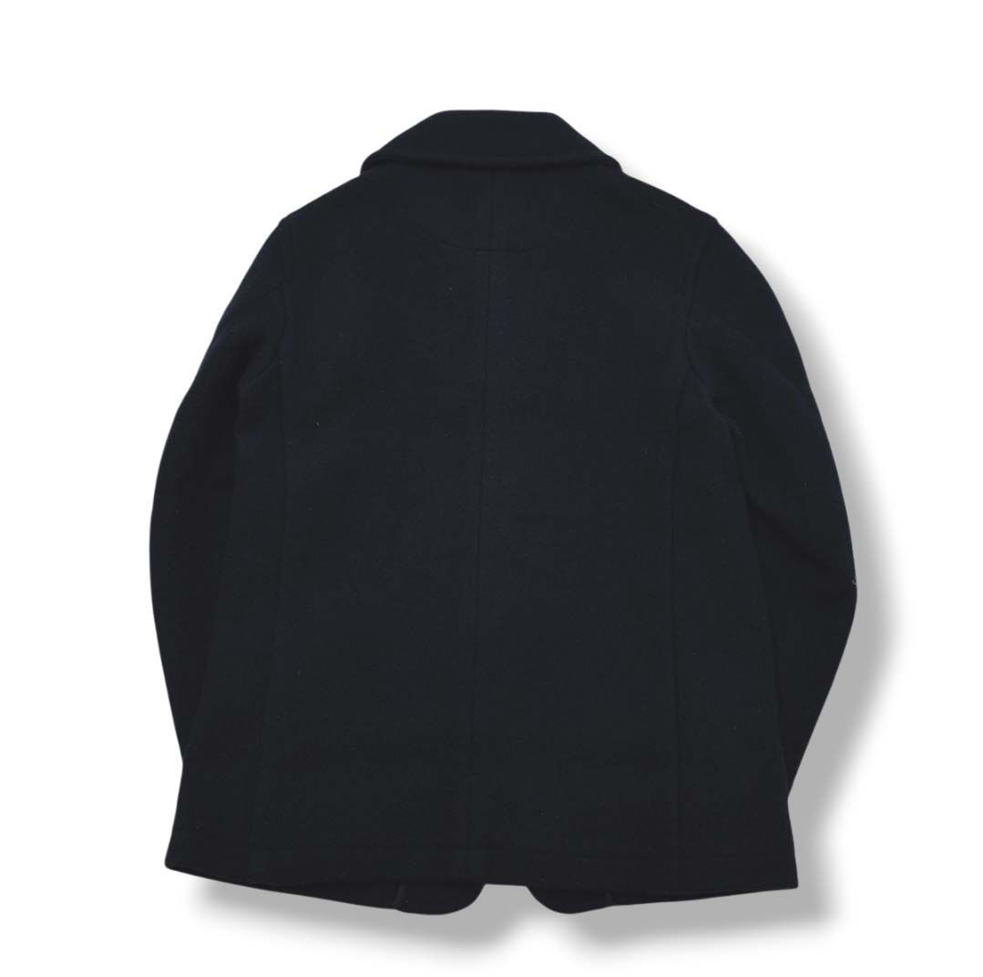 ダントン DANTON ウールモッサ ショールカラージャケット 42 ネイビー