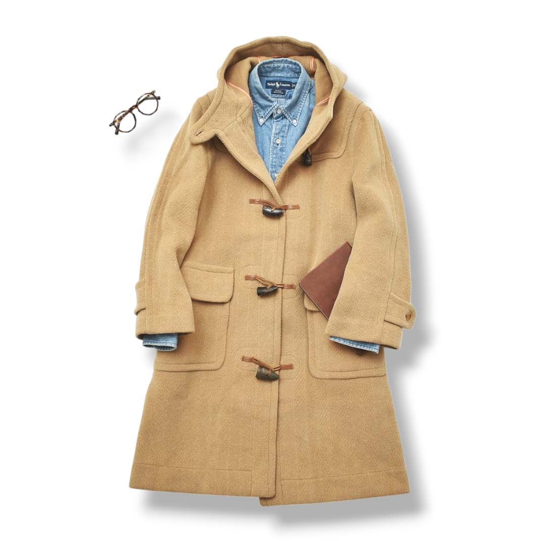 90s 英国製 モンゴメリー x チベット ムーアブルック生地 ダッフル