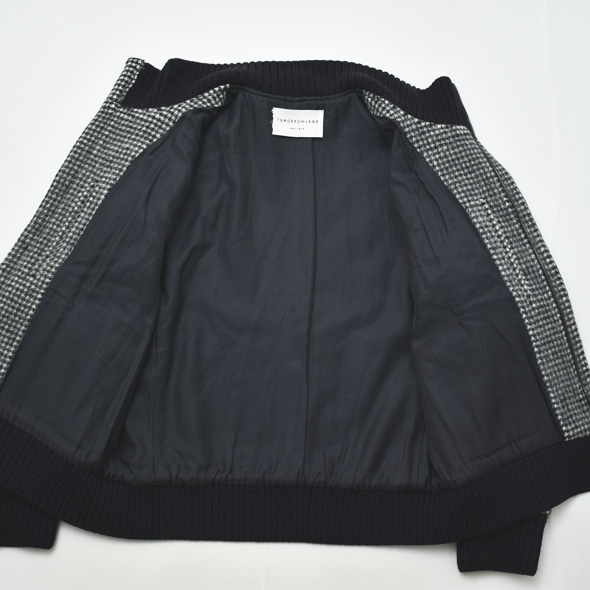 アルパカ】トゥモローランド ウール ジャケット ブルゾン チェック柄 
