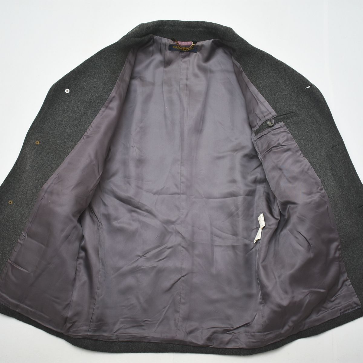 90s ブルックスブラザーズ ラム ウール 混紡 チェスター コート M