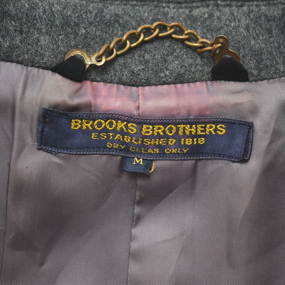 90s ブルックスブラザーズ ラム ウール 混紡 チェスター コート M