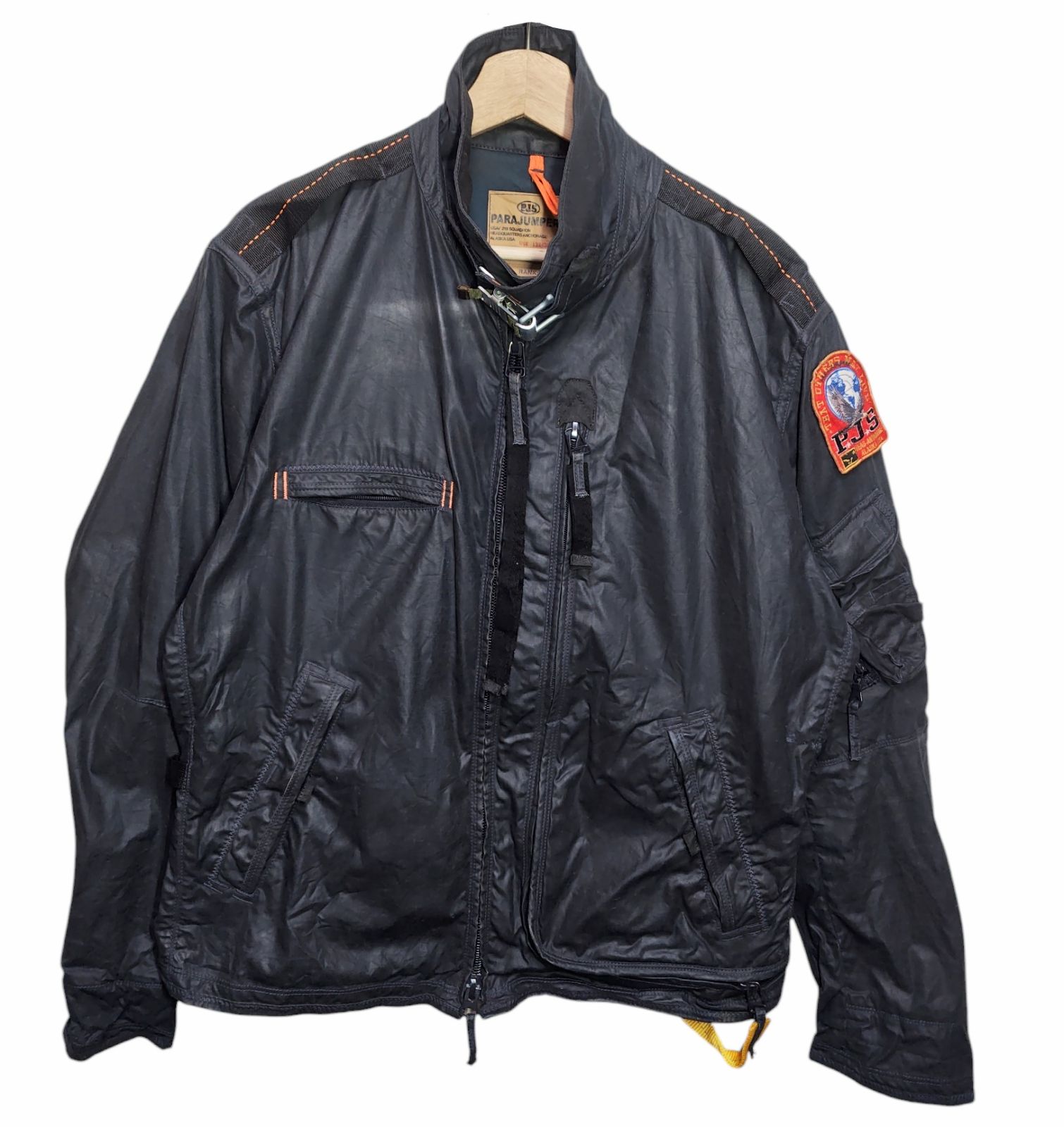 PARAJUMPERS SEA STALKERブラックジャケット PARAJUMPERS パラジャンパーズ SEA STALKER ライトジャケット - メルカリ