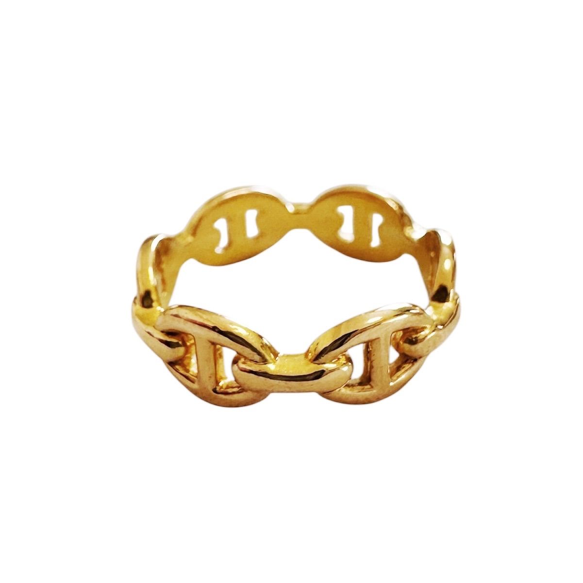 エルメス(Hermes） シェーヌダンクル アンシェネ リング K18 PG - メルカリ