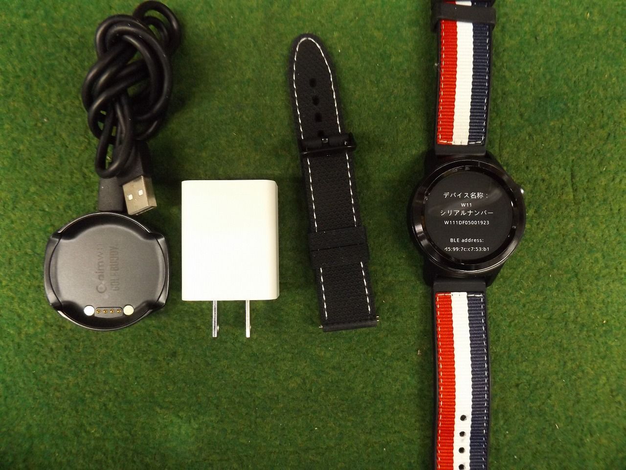 7499 中古品 GOLF BUDDY aim W11 腕時計型GPSナビ ゴルフバディ