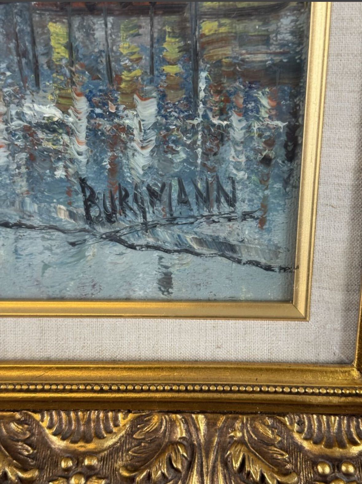 キャロライン・バーネット Caroline Burnett パリ 風景画 油彩 8号