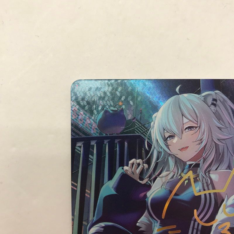 中古美品】 ホロライブ カード ゲーム 獅白ぼたん サイン エリート