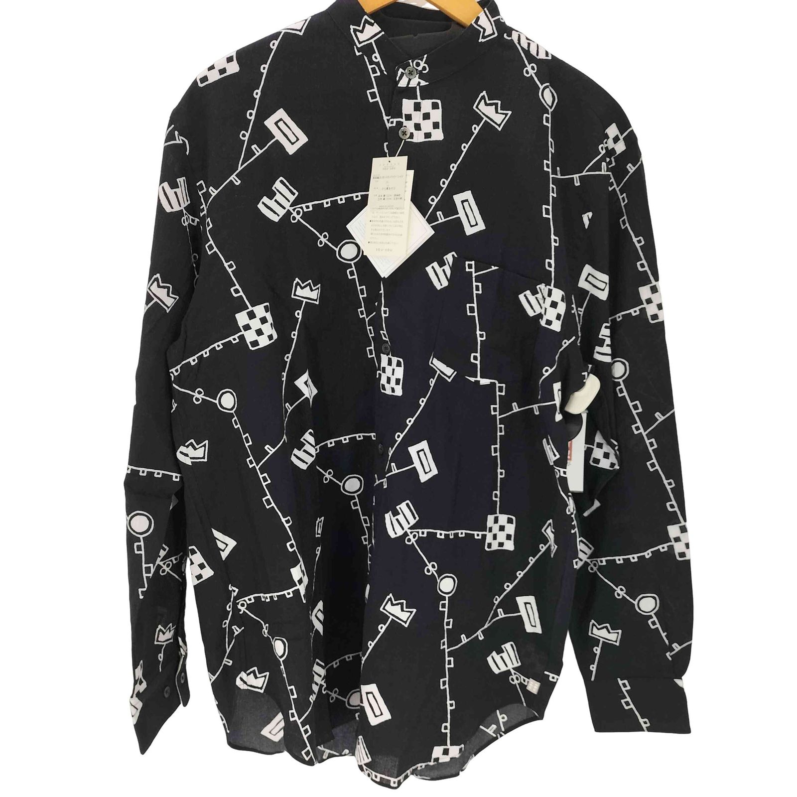 注文 ソウソウ SOU・SOU 高島縮 20/20 スタンドカラー シャツ から草