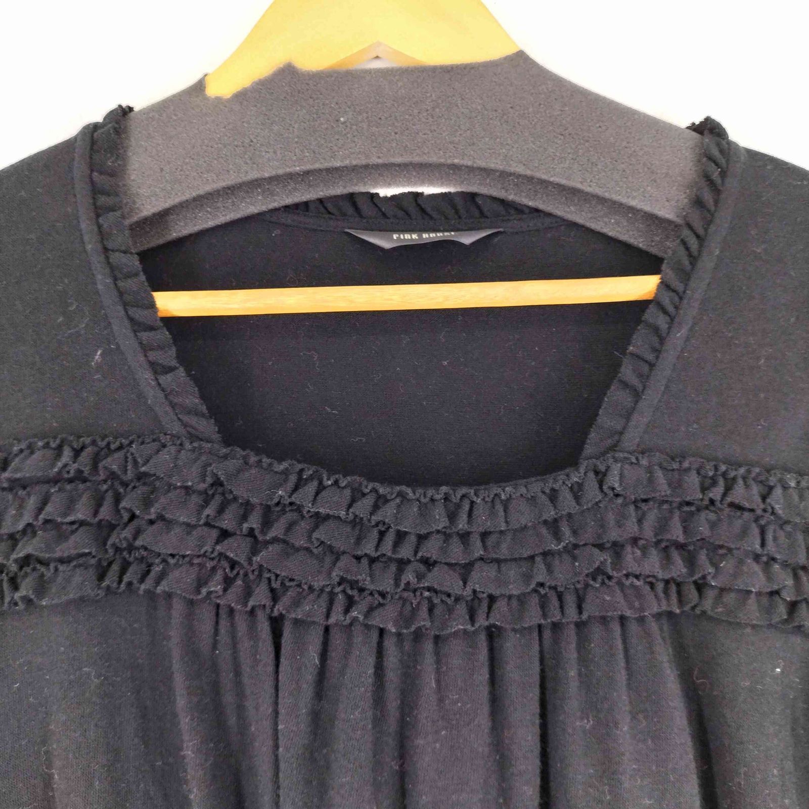 ピンクハウス PINK HOUSE ピコフリルティアード 七分袖チュニック