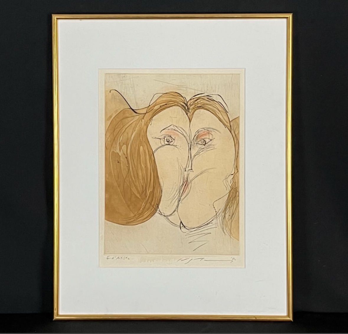 池田満寿夫「プリマドンナ」銅版画 EA版 1980年作 直筆サイン 国内外