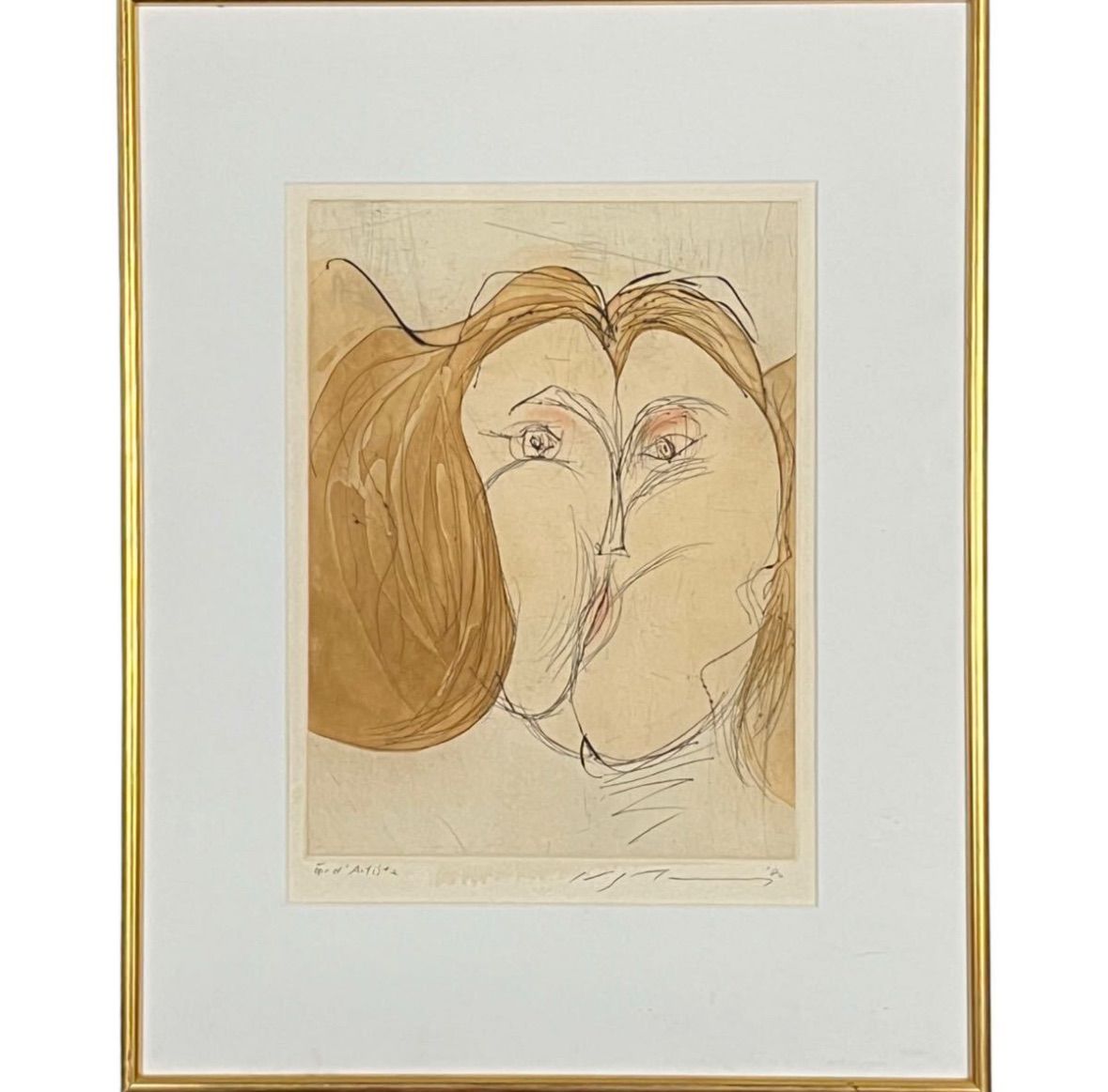 池田満寿夫「プリマドンナ」銅版画 EA版 1980年作 直筆サイン 国内外