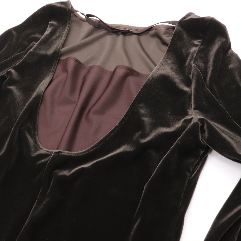 ☆美品 FRAY I.D フレイアイディー ストレッチ ベロア ロング