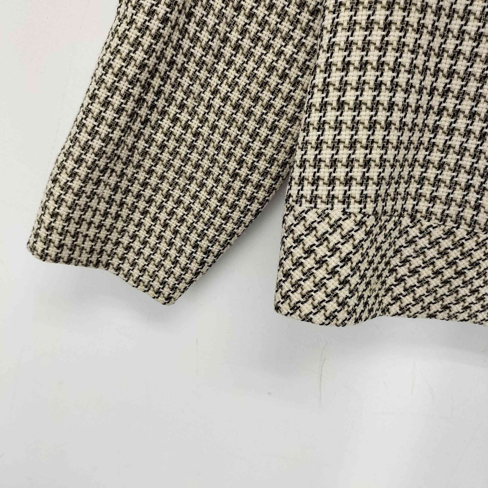 Pierre Cardin　レディースジャケット　新品 ピエールカルダン pierre cardin チェック柄 ノーカラージャケット