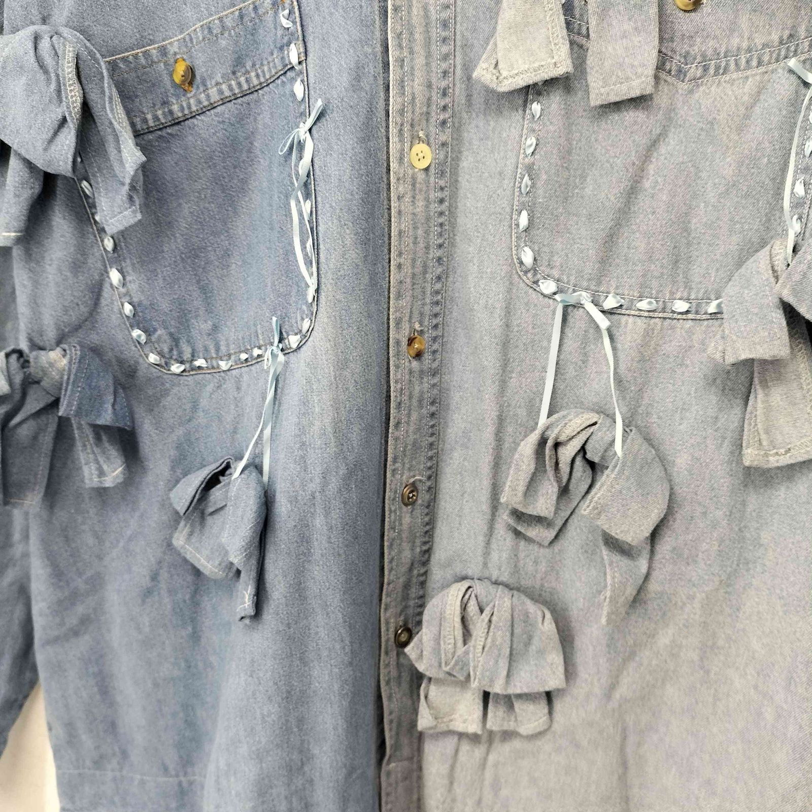 ケイスケカンダ keisuke kanda リボンまみれのダンガリー レディース