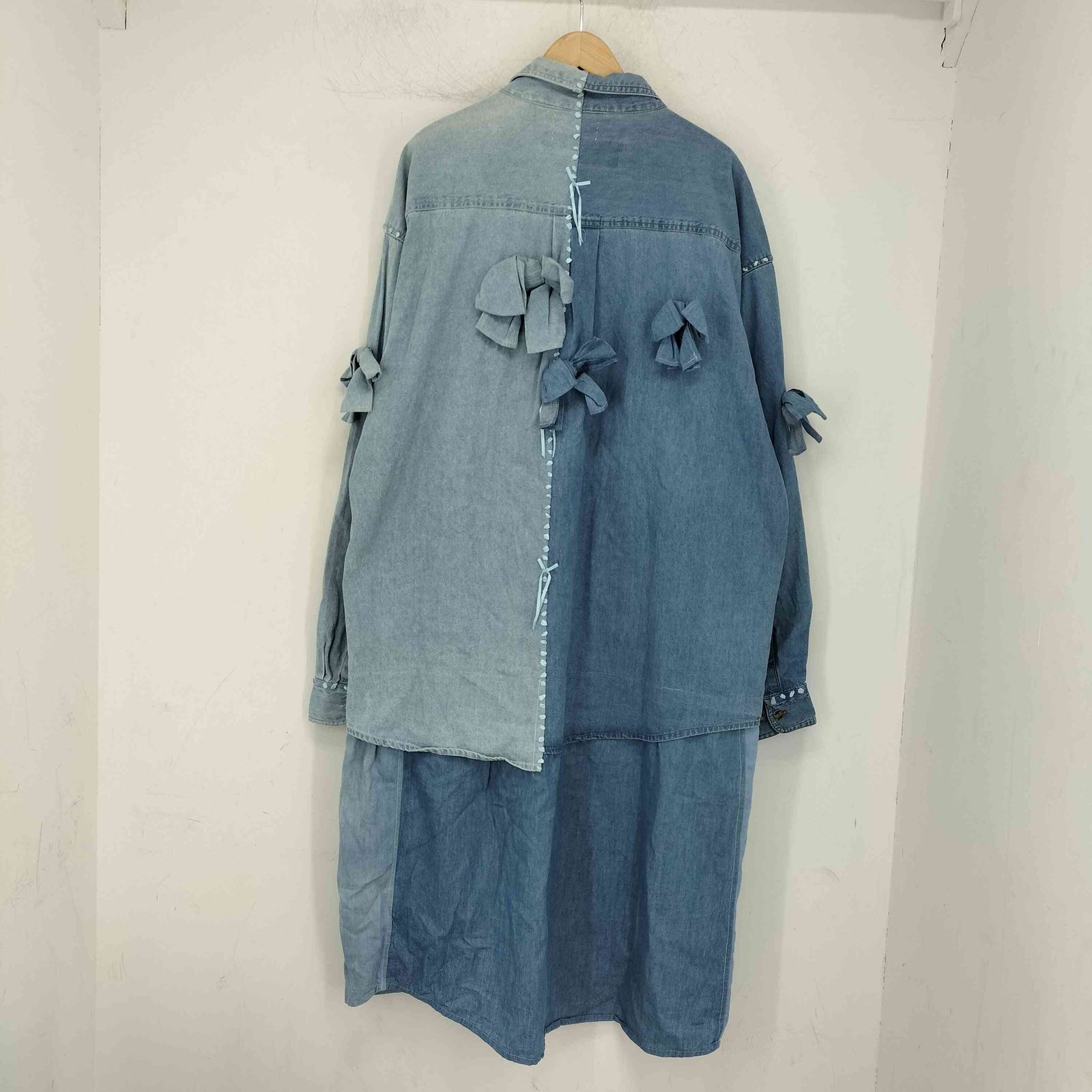 ケイスケカンダ keisuke kanda リボンまみれのダンガリー レディース