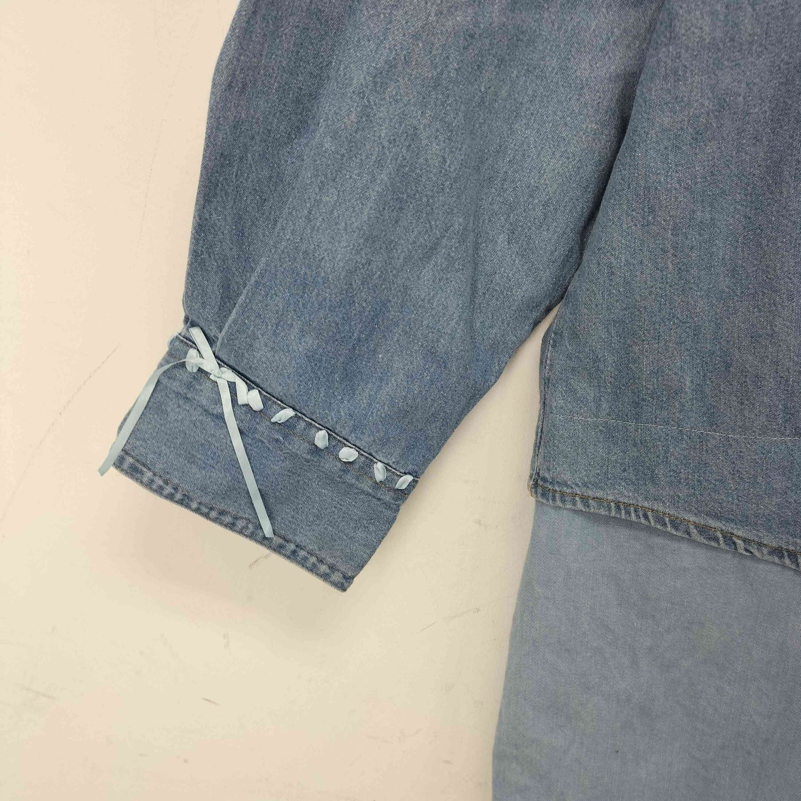 ケイスケカンダ keisuke kanda リボンまみれのダンガリー レディース