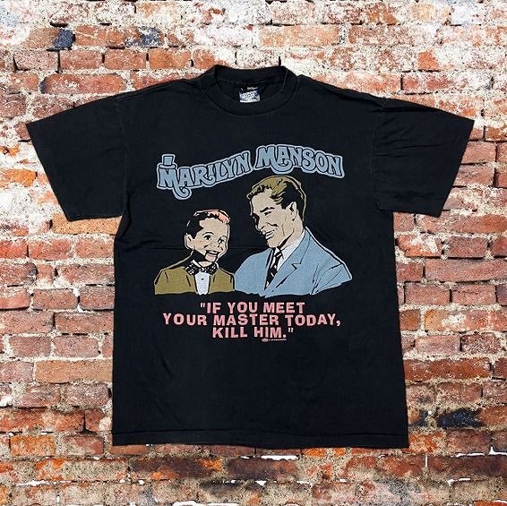 Marilyn Manson / マリリン マンソン Tシャツ If you meet your master