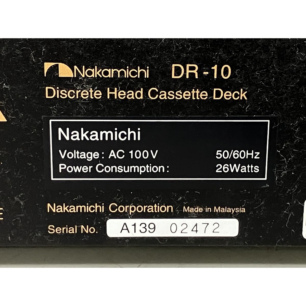nakamichi DR-10 ナカミチ カセットデッキ オーディオ 音響機材