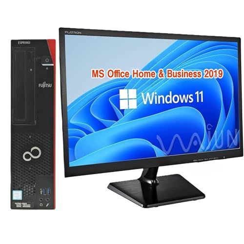 整備済み品】富士通 デスクトップPC D587/22型液晶セット/第7世代 i5