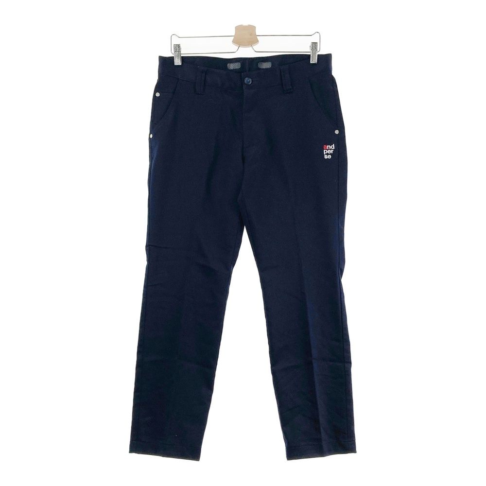サイズ：85 AND PER SE アンパスィ ストレッチパンツ ネイビー系