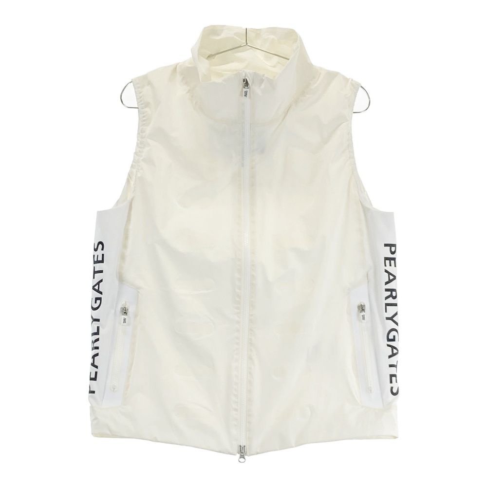 サイズ：1 PEARLY GATES パーリーゲイツ ジップベスト サイドロゴ
