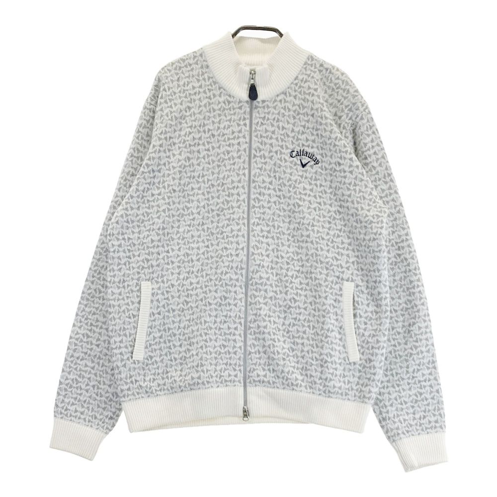 サイズ：3L CALLAWAY キャロウェイ 裏地付 ニットジャケット ウール混