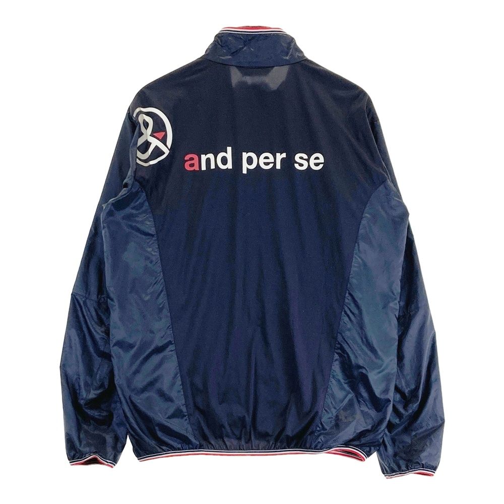サイズ：LL AND PER SE アンパスィ ジップジャケット ネイビー系