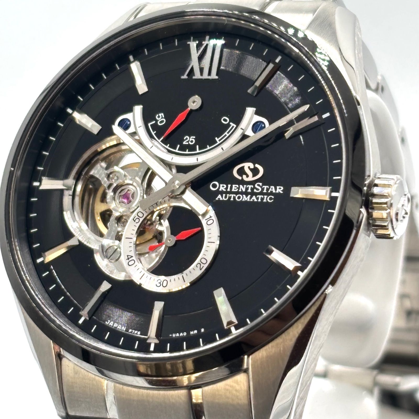 未使用品】ORIENT STAR オリエントスター RK-HJ0003B 黒文字盤 セミ 