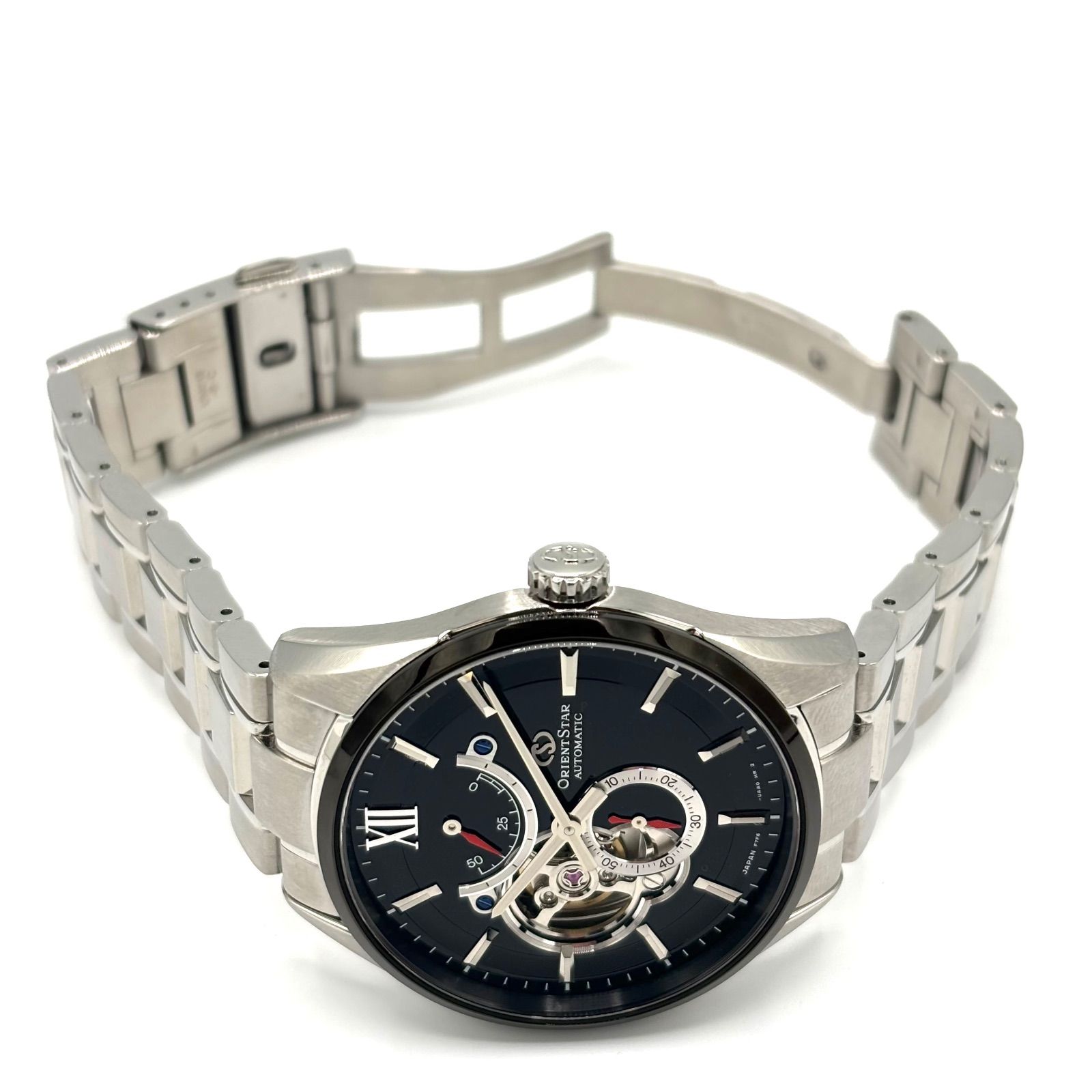 未使用品】ORIENT STAR オリエントスター RK-HJ0003B 黒文字盤 セミ 
