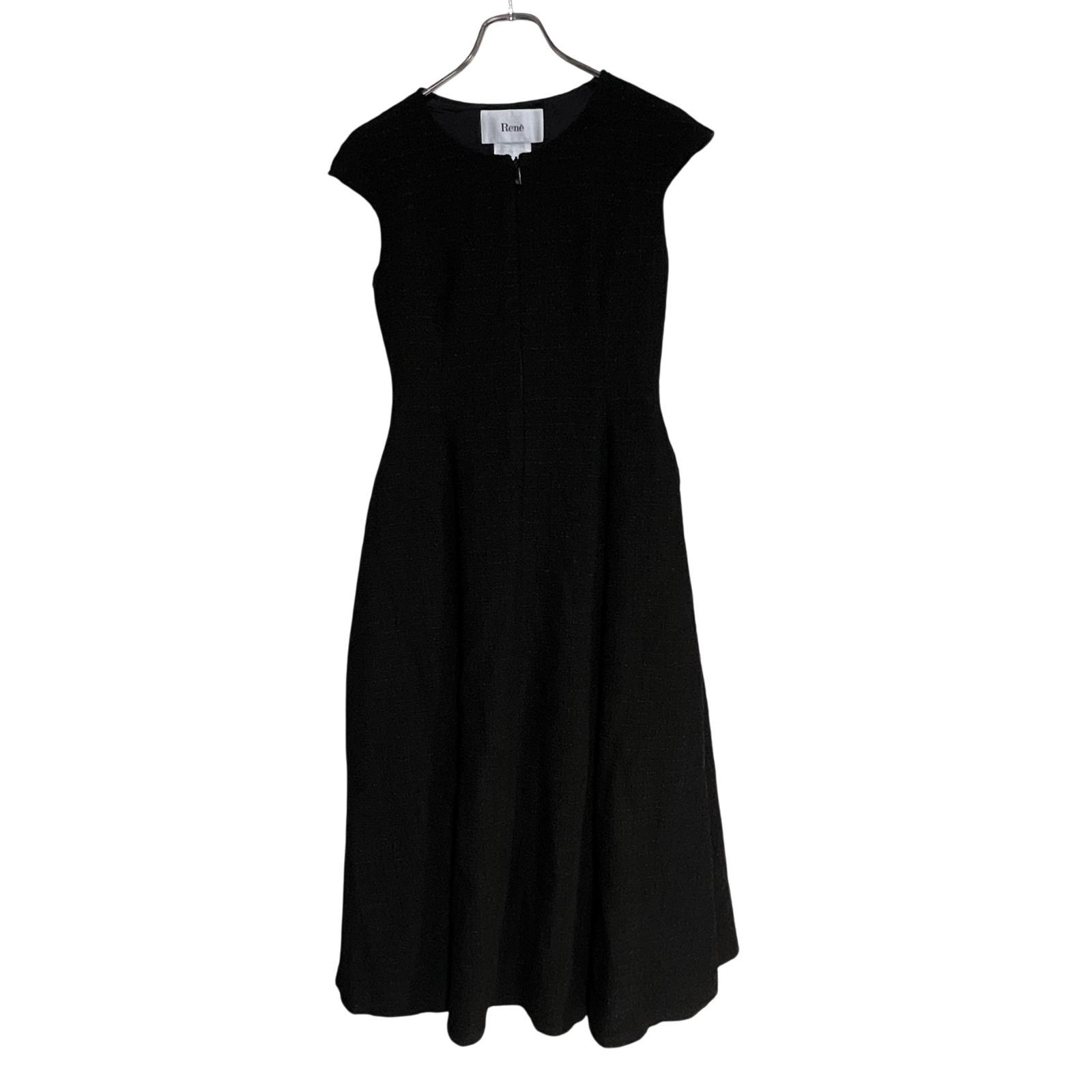 C411 Rene ルネ ワンピース ノースリーブ ロング ブラック 黒