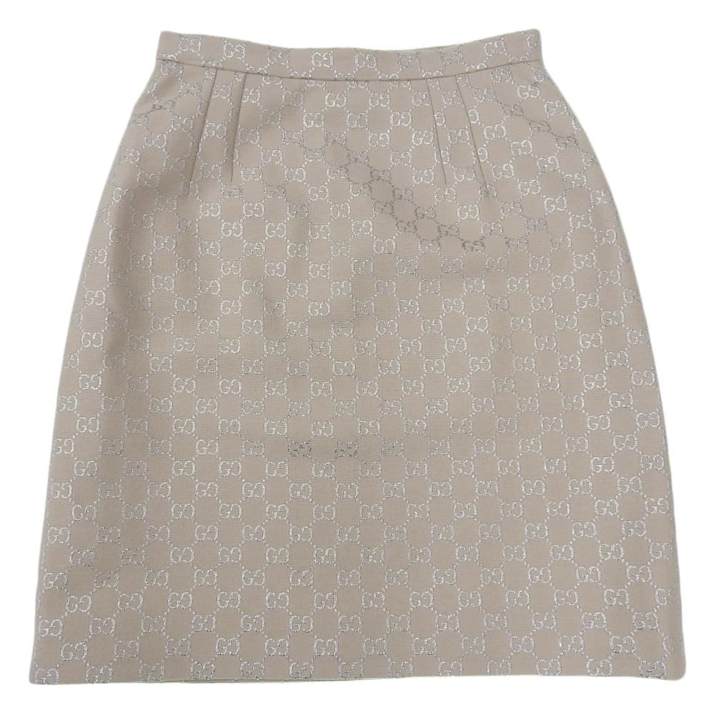 GUCCI グッチ 美品 インターロッキングG GGラメ ミニスカート