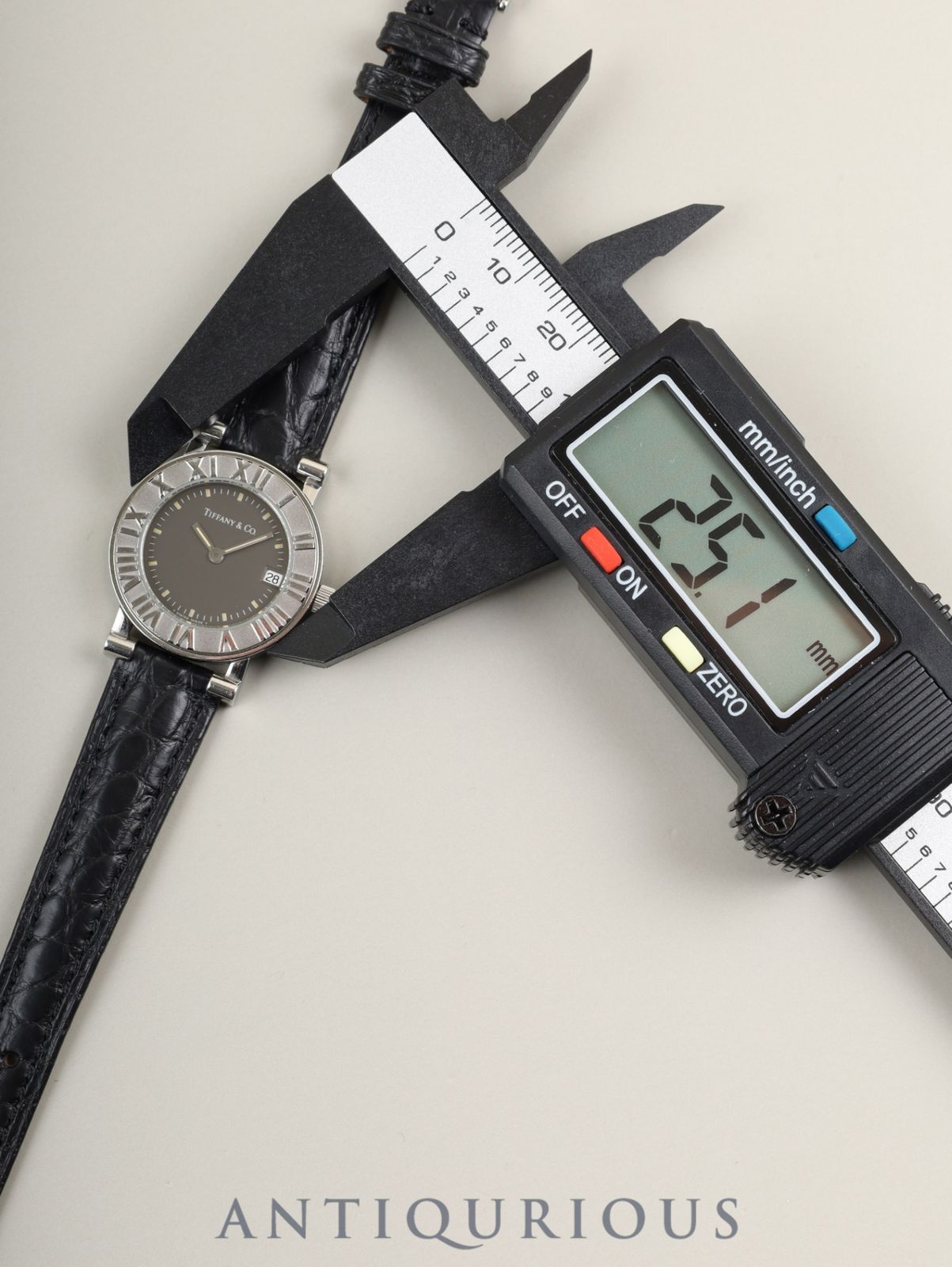 ティファニー アトラス 820.1008 クォーツ Cal.256.041 SS 革 純正