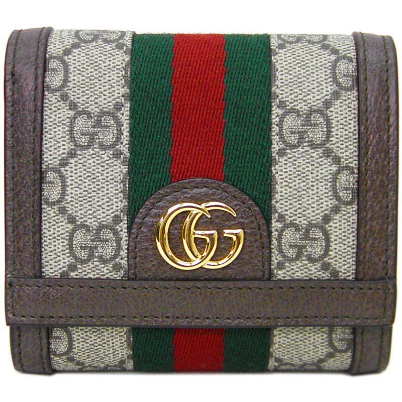 未使用品】グッチ GUCCI オフディア GGスプリーム 2つ折財布 735579