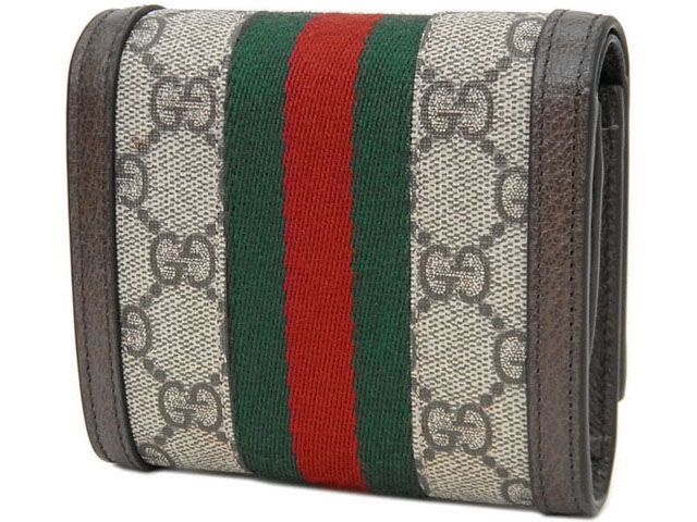 未使用品】グッチ GUCCI オフディア GGスプリーム 2つ折財布 735579