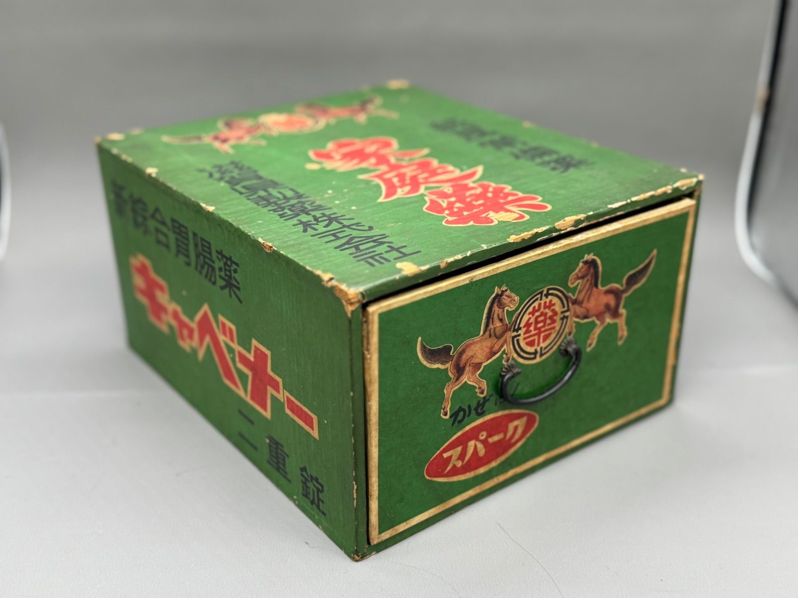 昭和レトロ　小物　コルダン 家庭常備薬箱 昭和レトロ】薬箱 空箱 家庭薬 滋賀県製薬株式会社 常備薬 - メルカリ