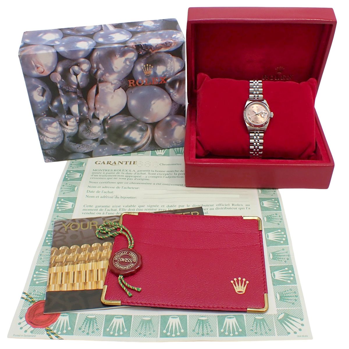 保証書付】ロレックス デイトジャスト 79174 WG/SS P番 ピンクゴールド