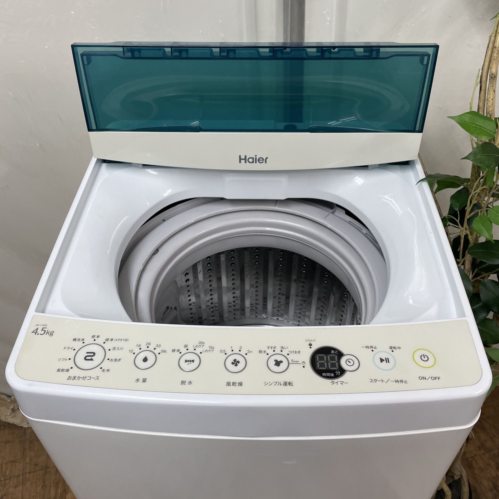 R063 ☀️ 名古屋市近郊配送設置無料！ Haier 洗濯機 （洗濯4.5㎏) 19 