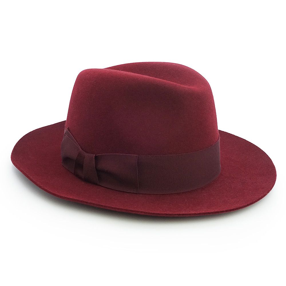 エルメス パリ ハット 帽子 58CM ラパン フェルト シルク リドゥヴァン