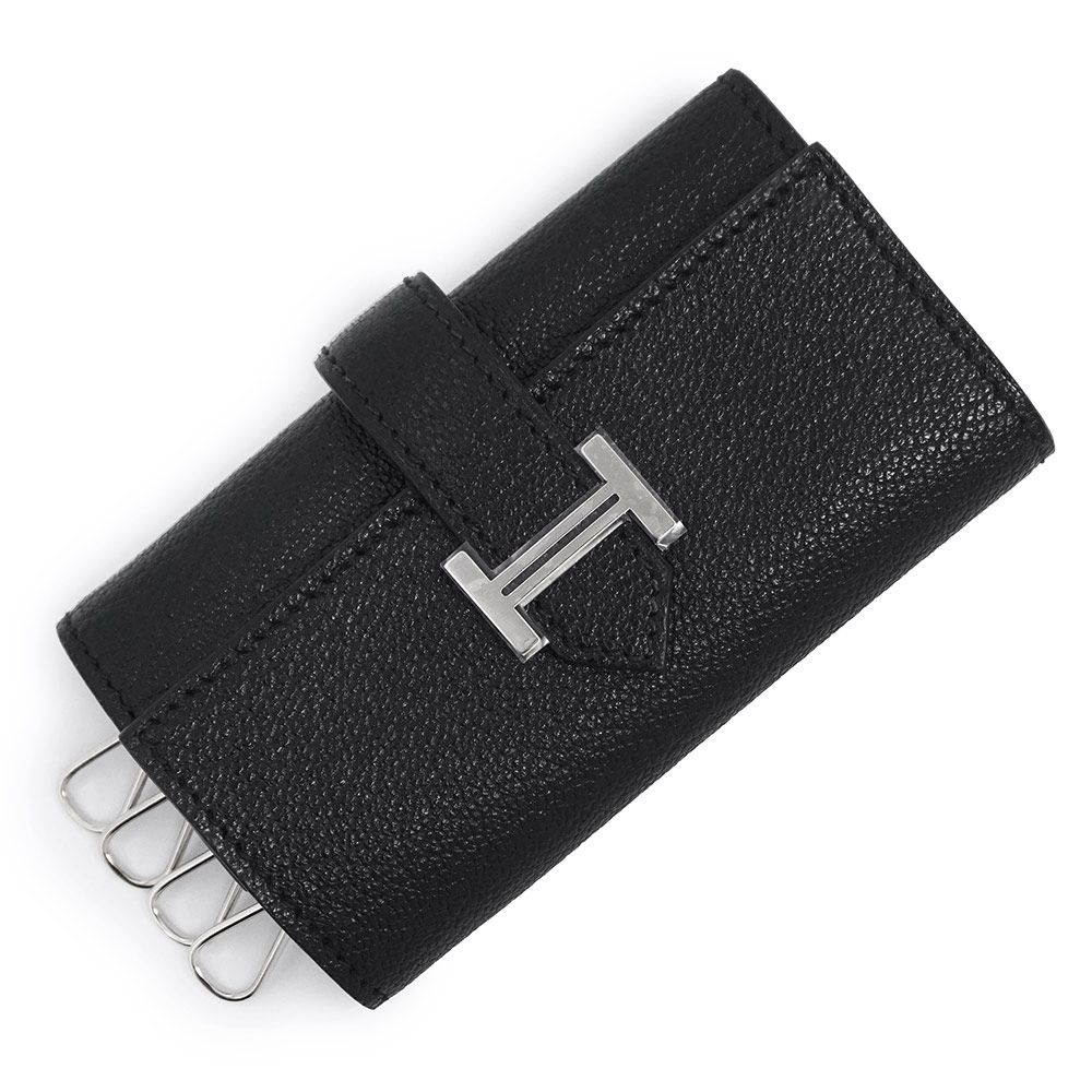 エルメス ベアン 4連 キーケース シェーブルミゾール シェブル レザー