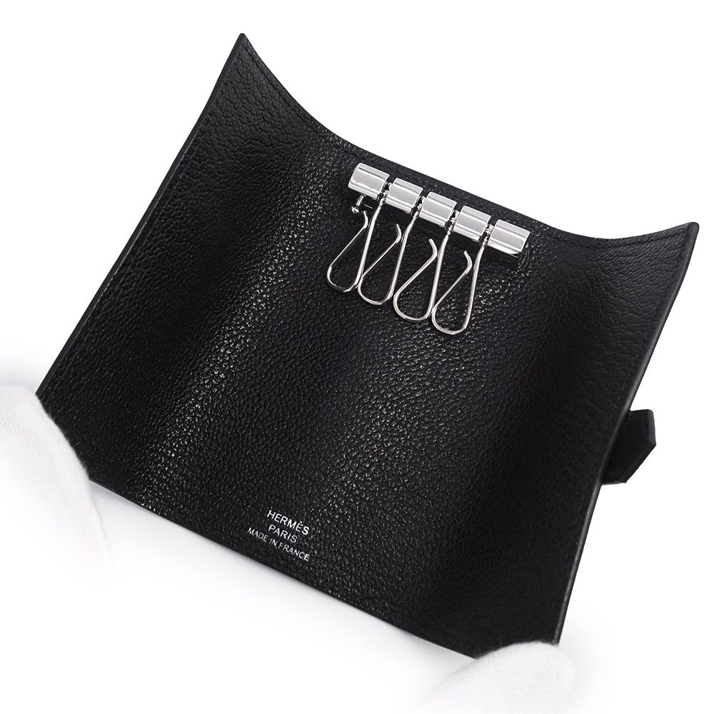 エルメス ベアン 4連 キーケース シェーブルミゾール シェブル レザー