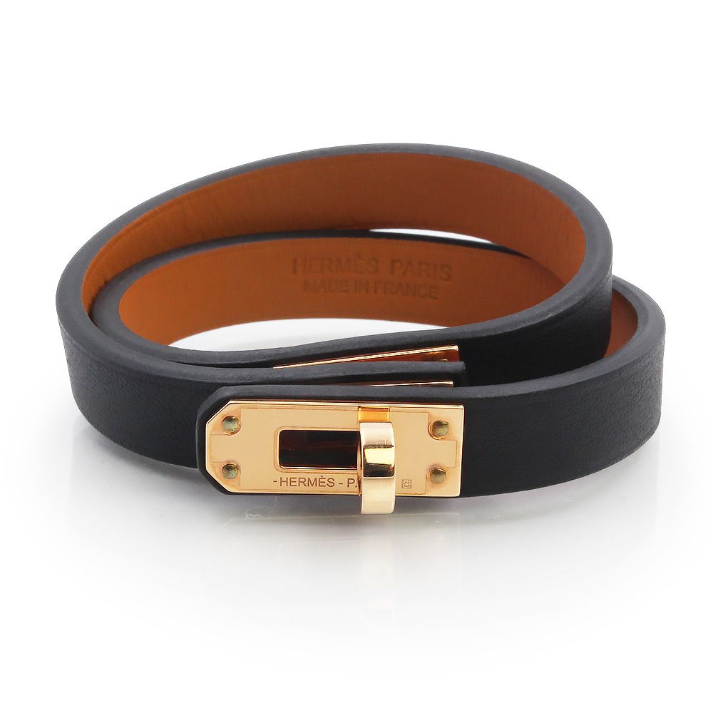 エルメス ミニ ケリー ドゥブルトゥール 2連 ブレスレット ＃T1 ヴォー