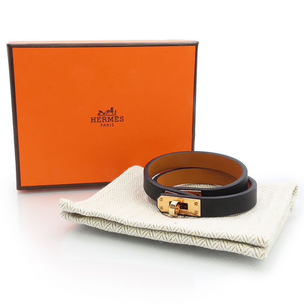 エルメス ミニ ケリー ドゥブルトゥール 2連 ブレスレット ＃T1 ヴォー